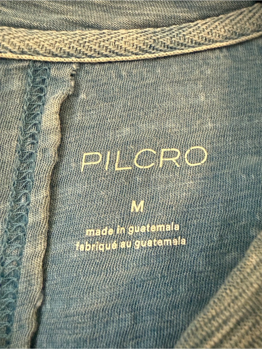 Pilcro Heathered Sky Blue Short Sleeve Crewneck Tee - Picture 2 of 5